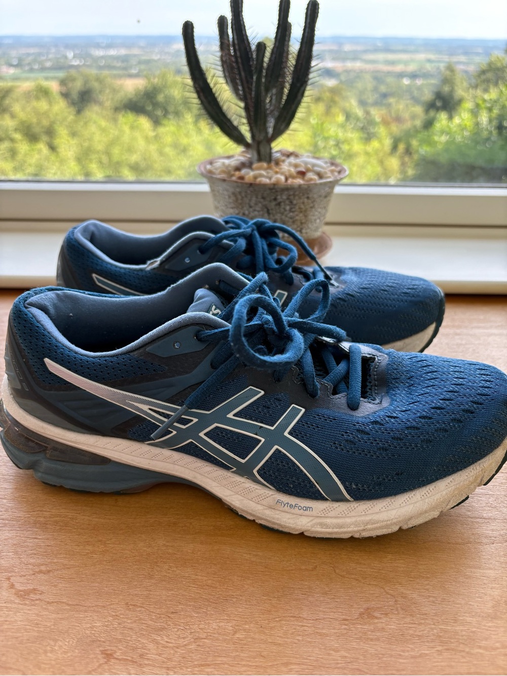 ASICS Women’s Blue ASICS GT-2000 9 Athletic Running Shoes with White Accents